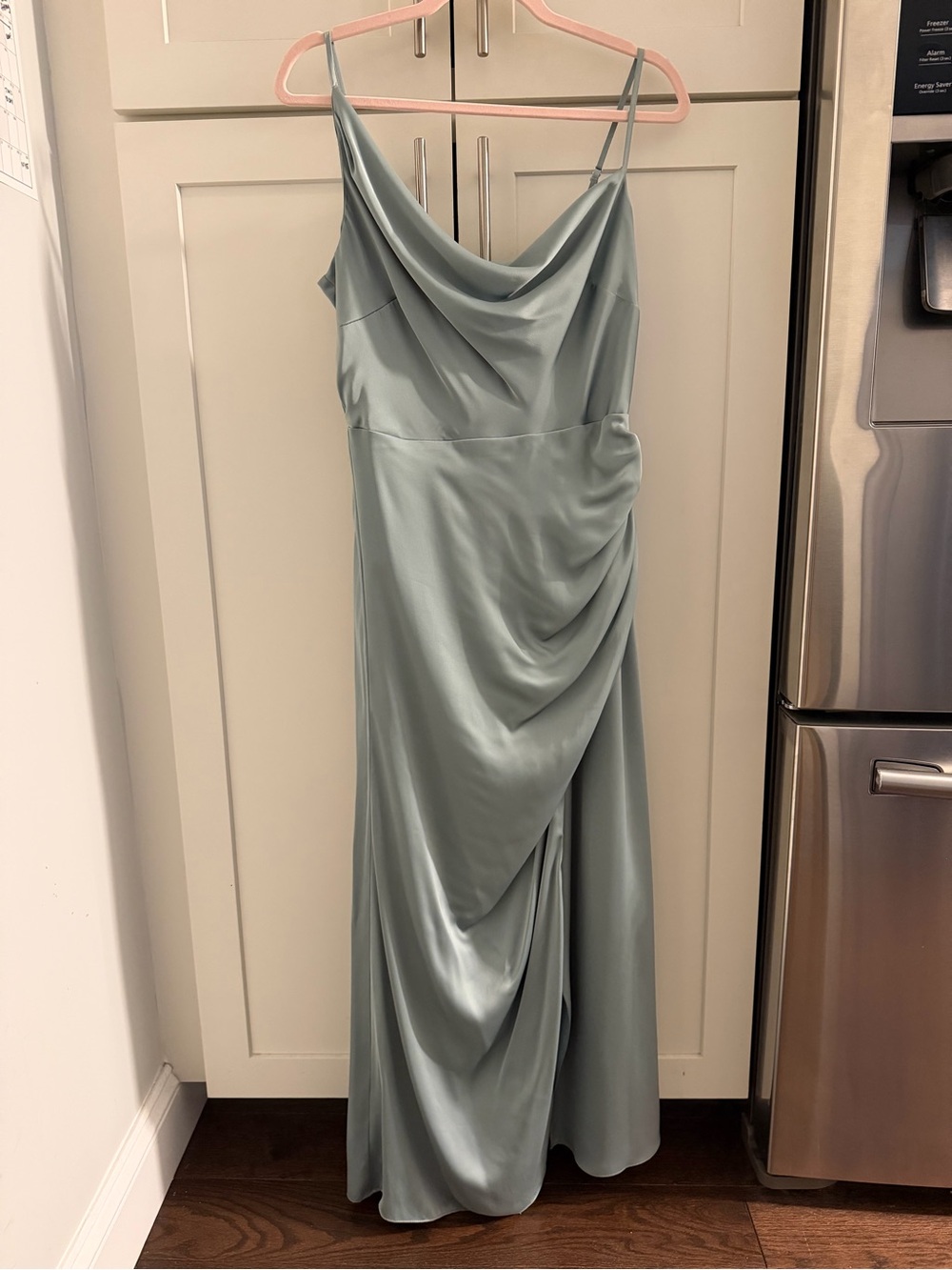 Birdy Grey Bridesmaids Dress - Jennifer Dress Matte Satin in Sage Green